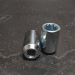 Гайка колесная M12X1,25 Цинк высота 30 мм Конус, внутр. 10 луч.звезда, D=20мм