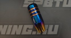 Ручка КПП, L=90мм, алюминий синий/золотой с надписью TRD