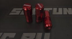 Гайки колесные Rays style M12*1.5, высота - 55мм, красные