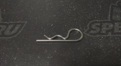 Шплинт игольчатый d 3.0 (для отверстия 3,5 мм.) полукольцо, стальной, цинк 