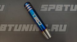 Ручка КПП, L=180мм, алюминий синий/золотой с надписью TRD
