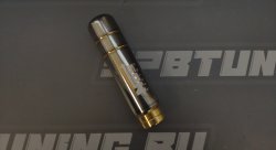 Ручка КПП, L=130мм, алюминий серый/золотой с надписью "NOS Racing"