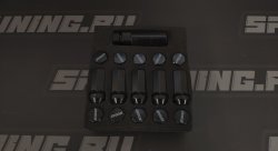 гайки колесные Rays style M12*1.5, высота- 44мм, черные