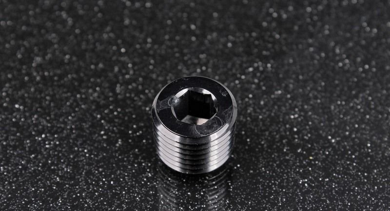 Фитинг заглушка 1/4" под шестигранник, алюминий