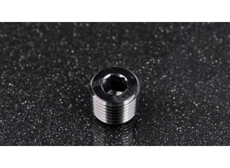 Фитинг заглушка 1/4" под шестигранник, алюминий