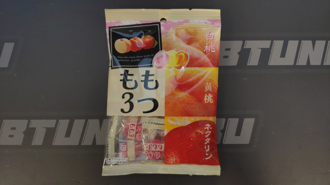 Леденцовая карамель Pine  Перcиковое трио (3 вида сладких персиков) 85г 