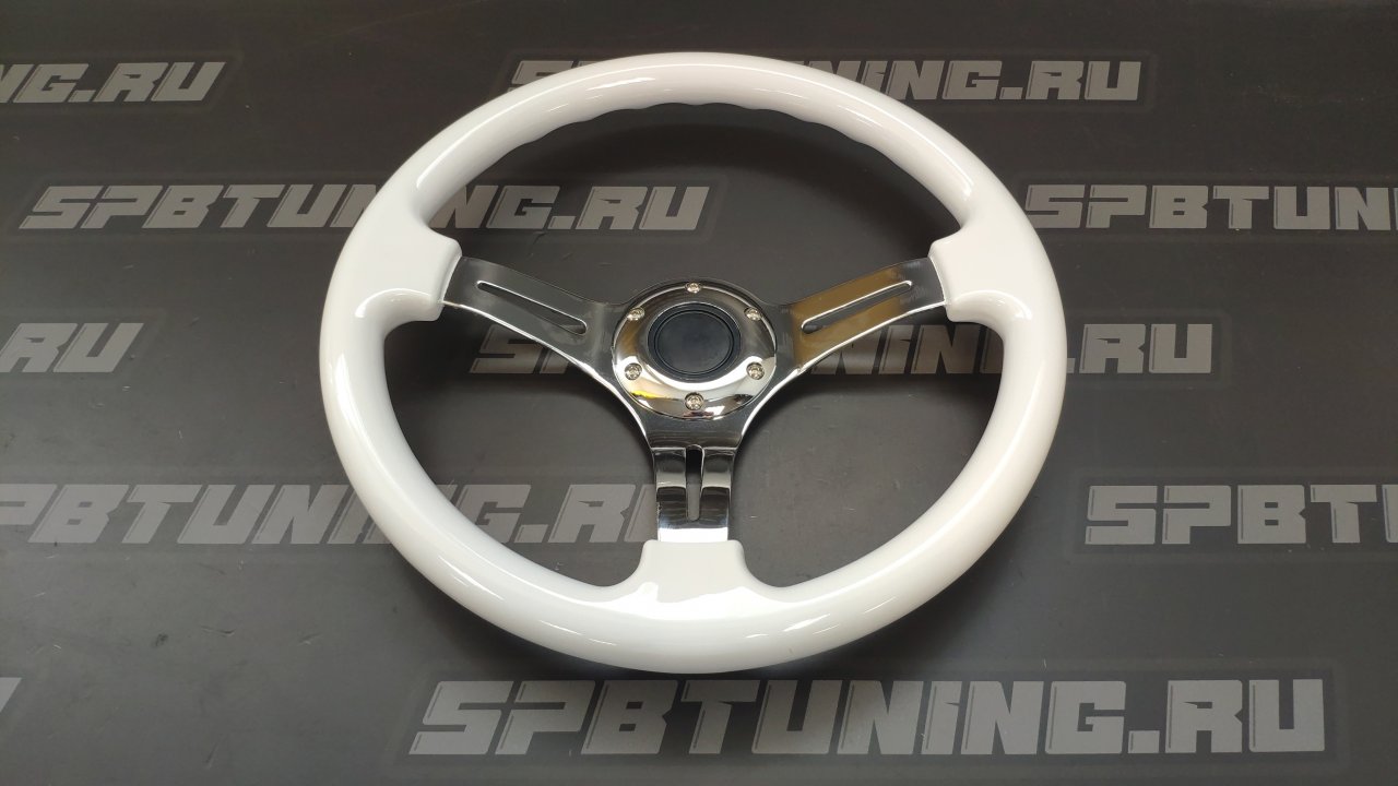 Руль под дерево белый
