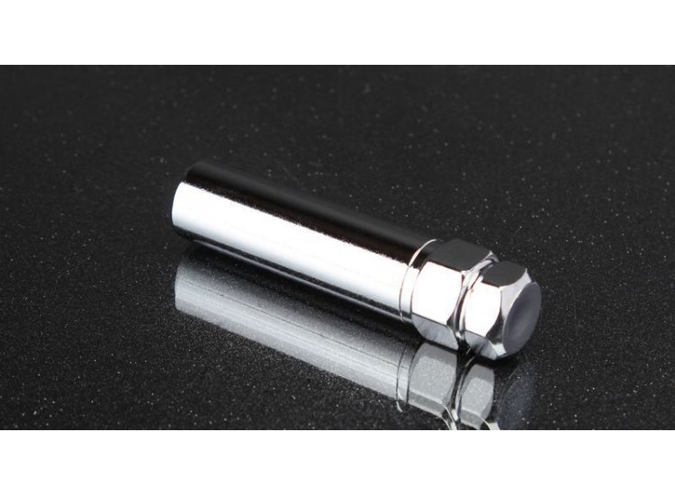 Гайки колесные 12*1,25*33 конус, 20 шт. и спецключ, алюминий, синие