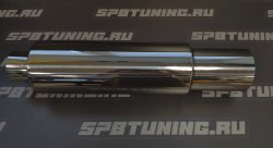 Бочка выхлопная HKS style тип 2 большая вход 76мм - выход 102мм