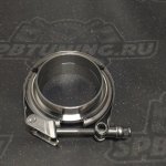 V-band с фланцами 2" (51мм) с проточкой и быстросъёмом