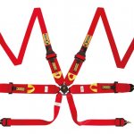 Ремни безопасности Beltenick, 6-ти точечные под Ханс, Омологация до 2027г.  красные