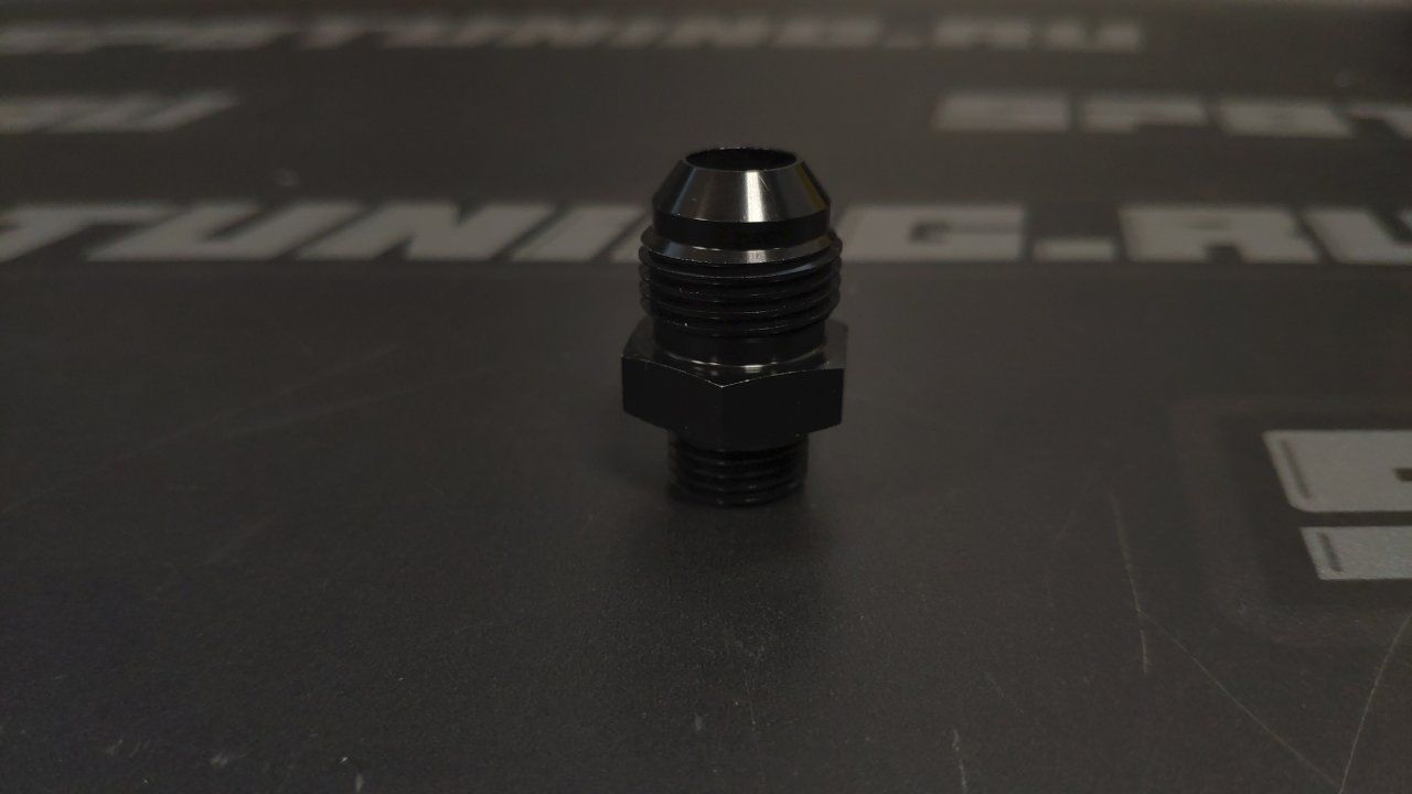 Фитинг AN8-ORB6 (папа-папа) с резиновым уплотнением