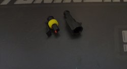 Разъем герметичный 1pin черный