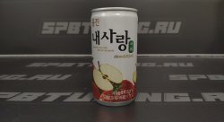 Напиток яблочный "My Love" безалкогольный, Woongjin, ж/б, 180мл.