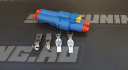 Разъем силовой 2конт герметич большой синий