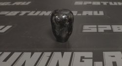 Ручка МКПП чёрный рубленный карбон L=60mm