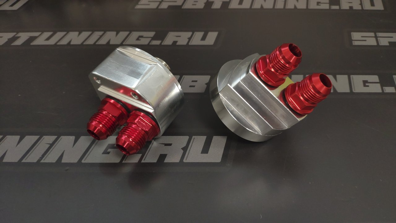 Проставка для установки масляного радитора с выносом фильтра