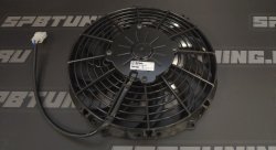 Вентилятор охлаждения универсальный 10" (255 мм) 12V 1430 m³/h (ТОЛКАЮЩИЙ)