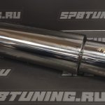 Бочка выхлопная HKS style тип 2 малая, вход 76мм выход 102мм