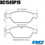 Колодки тормозные DC1549P19 DC Brakes Street STR.S+ перед AUDI A6 4G2, C7, 4GC; A7 4GA, 4GF