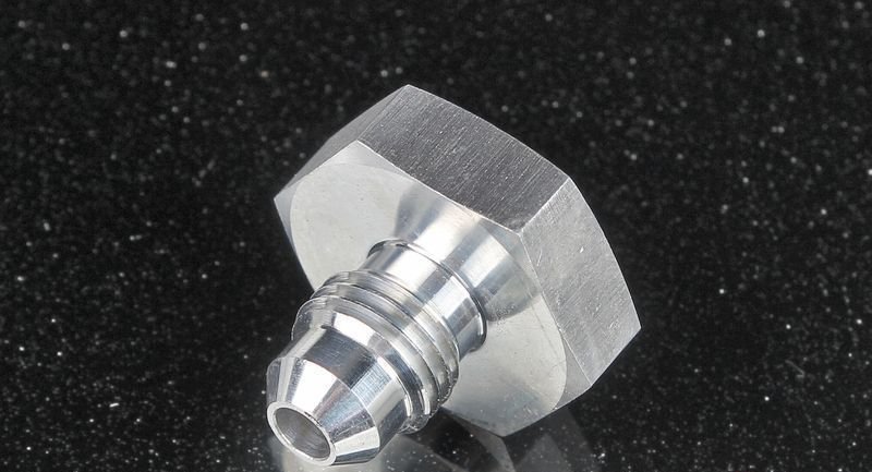 Фитинг приварной AN3 под ключ, алюминиевый