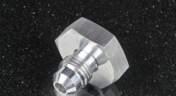 Фитинг приварной AN3 под ключ, алюминиевый