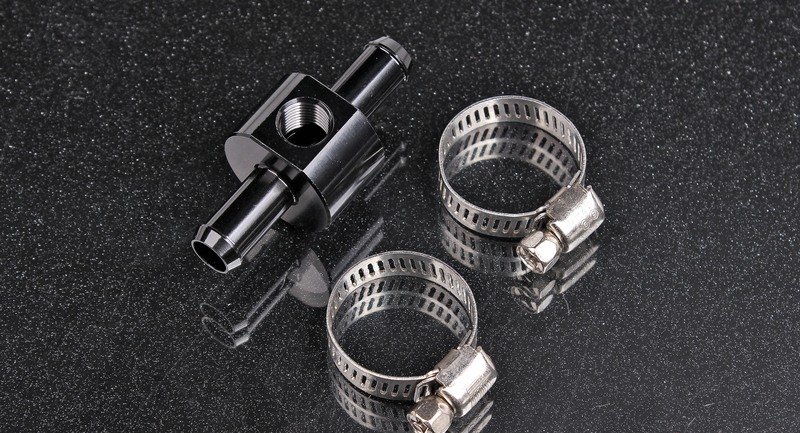 Фитинг  для датчика давления 9 мм -  1/8 NPT, черный AB88