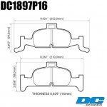 Колодки тормозные DC1897P15 DC brakes Street STR.S+, перед A4 B9; A5 F53; Q5 FYB; суппорт ATE;
