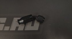 Фитинг AN4 45°, под тефлоновый шланг PTFE, черный