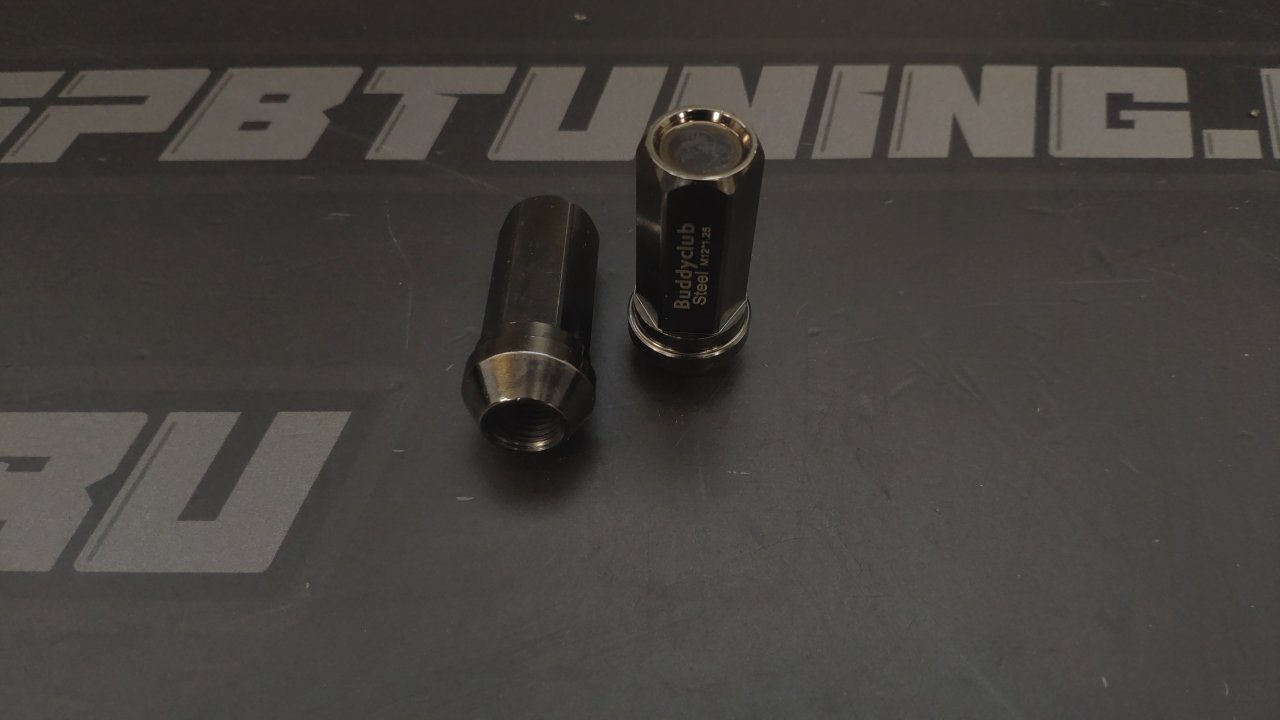 Гайки колесные Buddyclub M12*1.25 вороненые