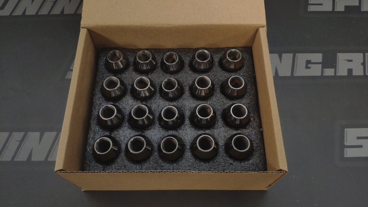 Гайки колесные Buddyclub M12*1.25 вороненые