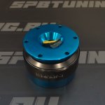 NRG Адаптер для рулевого колеса быстросъемный Quick Release Gen 2.0 - New Blue Body / Black Carbon Fiber Ring 