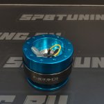 NRG Адаптер для рулевого колеса быстросъемный Quick Release Gen 2.0 - New Blue Body / Black Carbon Fiber Ring 