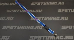 Ланьярд, лента для бейджей "STI", синий