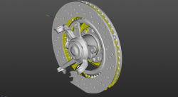 3D скан поворотного кулака Supra A80 + тормозной диск 360мм Lexus ISF