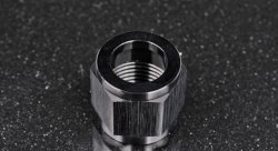 Фитинг гайка AN10 под алюминиевую трубку, черный, BLACKROCK LAB