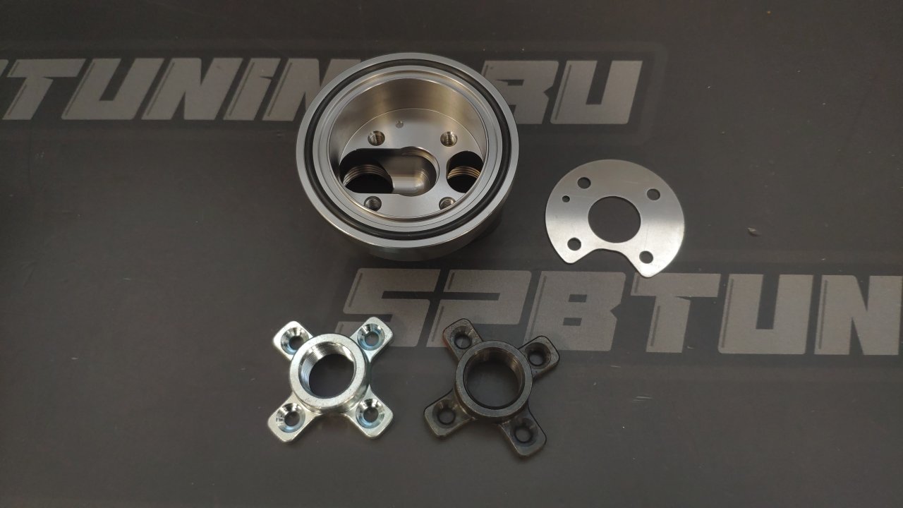 Проставка адаптер под вынос фильтра 2 выхода ORB AN-10 BLACKROCK LAB