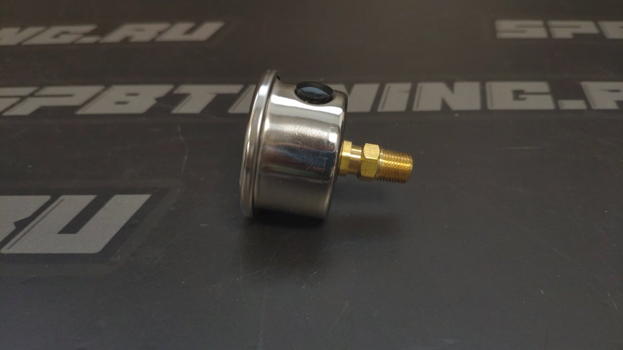 Манометр топливный 0-7 bar (белый); резьба 1/8 NPT,  BLACKROCK LAB