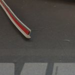 Резинка уплотнительная для обвесов белая 4мм, метражом