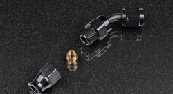 Фитинг AN4 45° под алюминиевую трубку 6,35 мм AB88