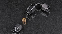 Фитинг AN4 90° под алюминиевую трубку 6,35 мм мама AB88