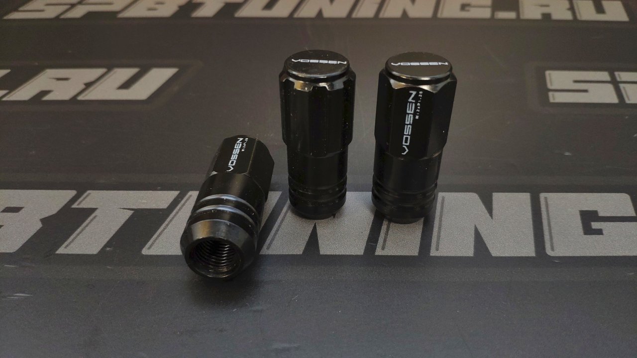 Гайки колесные Rays style M12*1.5 высота - 51мм, черные