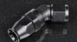 Фитинг AN8 45* для тефлонового шланга PTFE, усиленные