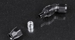 Фитинг AN8 45* для тефлонового шланга PTFE, усиленные