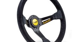 Руль, замша, диаметр 350 mm, вылет 90 mm,  Sabelt