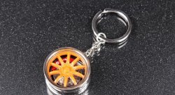 Брелок "WHEEL 62" оранжевый