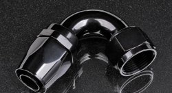 Фитинг AN16 120° под шланг AN, черный