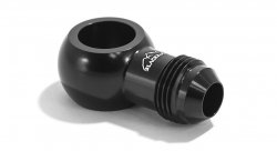 Адаптер Banjo М18,5 mm - AN8, алюминий, BlackRock Lab