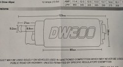 DeatschWerks насос топливный 340л\ч Mazda RX8 DW300