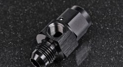 Адаптер под датчик NPT1/8", М AN6 - П AN6, алюминий